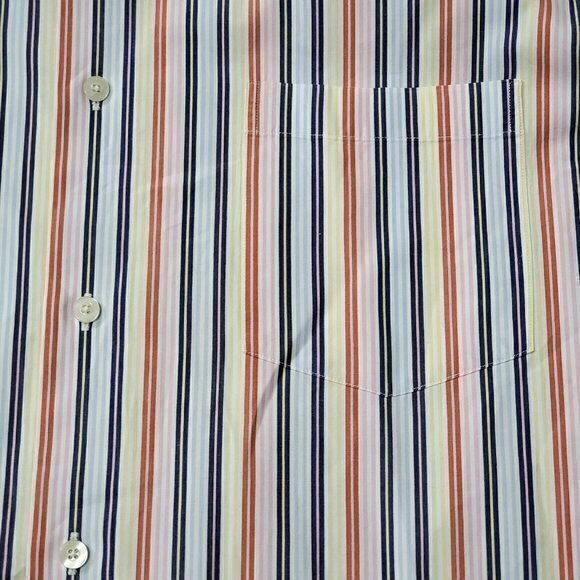 NEIMAN MARCUS Men's Long Sleeve Button Front Shirt Sz XL Extra Large Multi Color - Picture 4 of 4